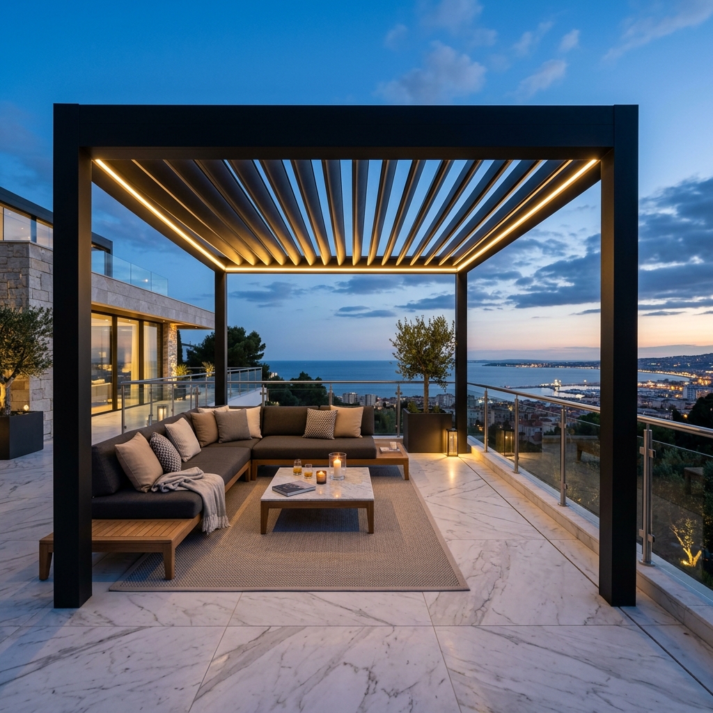 Premium custom metal pergola by Gurunanak Fabrication